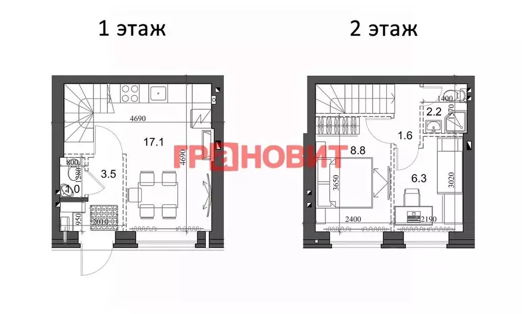 2-к кв. Новосибирская область, Новосибирский район, Мичуринский ... - Фото 1