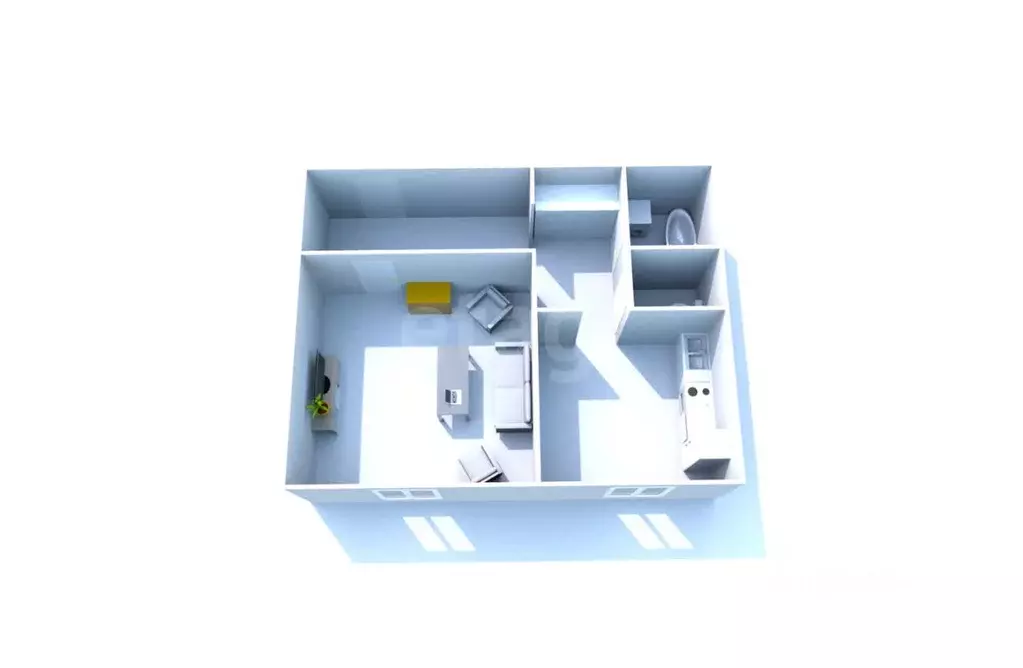 1-к кв. Сахалинская область, Южно-Сахалинск ул. Пушкина, 152 (40.0 м) - Фото 1