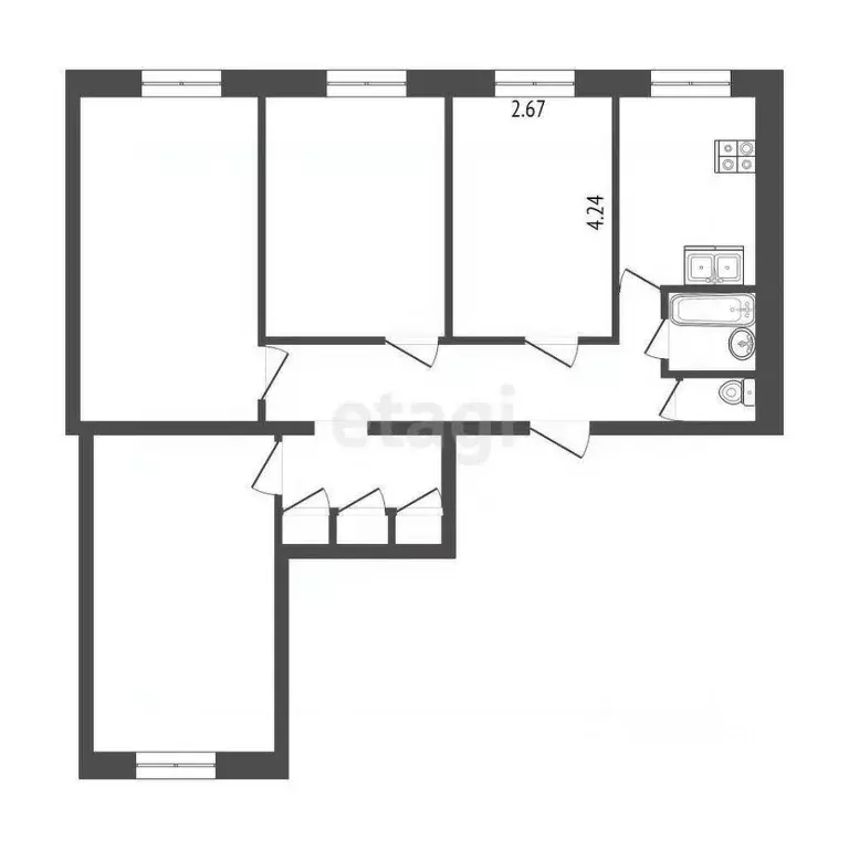 Комната Санкт-Петербург ул. Петра Смородина, 20 (11.5 м) - Фото 0