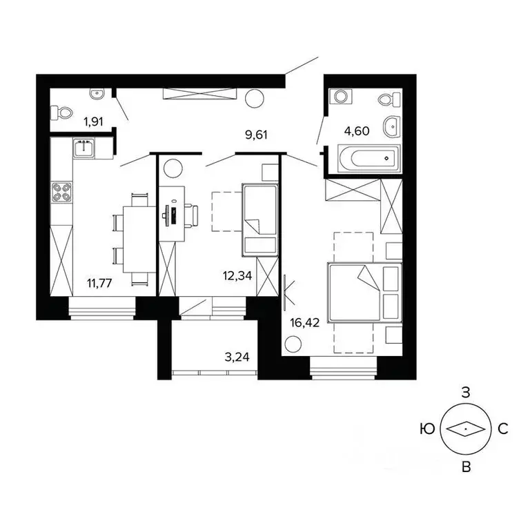 2-к кв. Свердловская область, Березовский бул. Малахитовый (60.5 м) - Фото 0