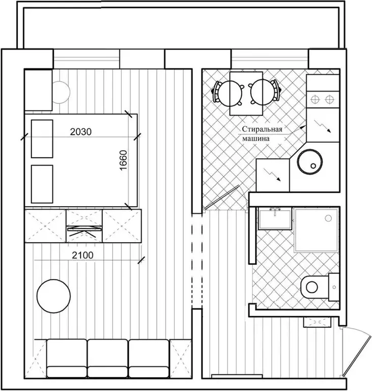 1-к кв. Кемеровская область, Новокузнецк просп. Строителей, 96 (25.7 ... - Фото 2