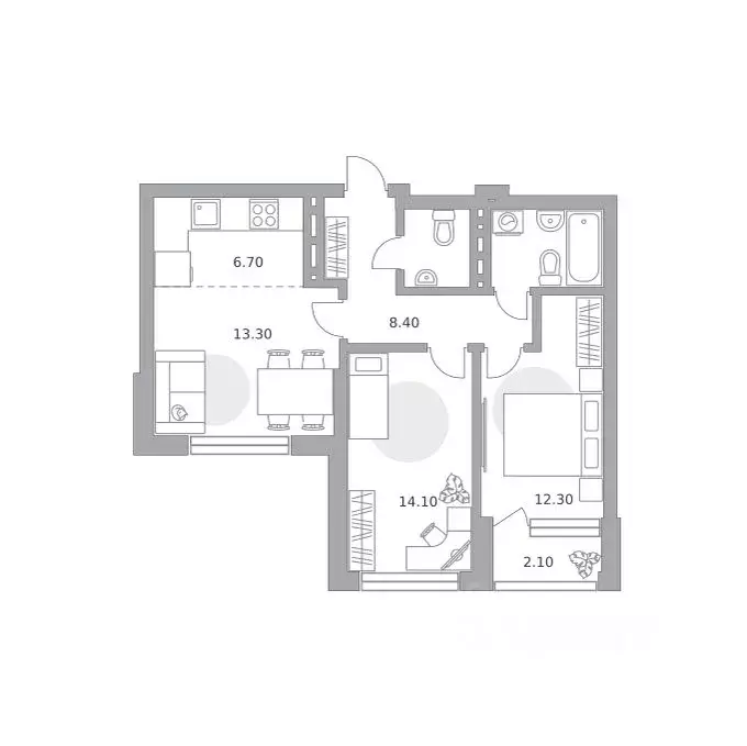 3-к кв. Башкортостан, Уфа Зеленая Роща жилрайон, Лесная Симфония жилой ... - Фото 1