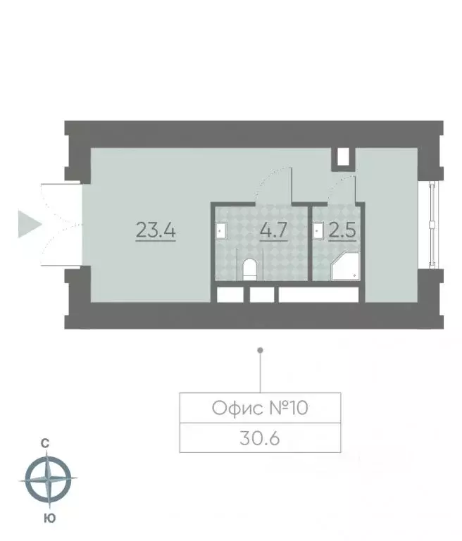 Помещение свободного назначения в Москва Вейв жилой комплекс, 2 (31 м) - Фото 1