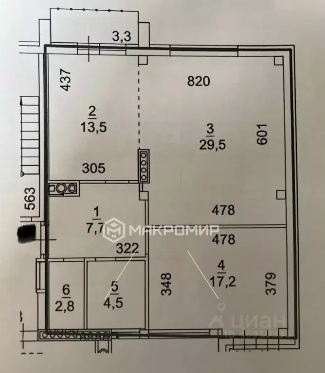 2-к кв. Новосибирская область, Новосибирский район, Краснообск рп, 6-й ... - Фото 2