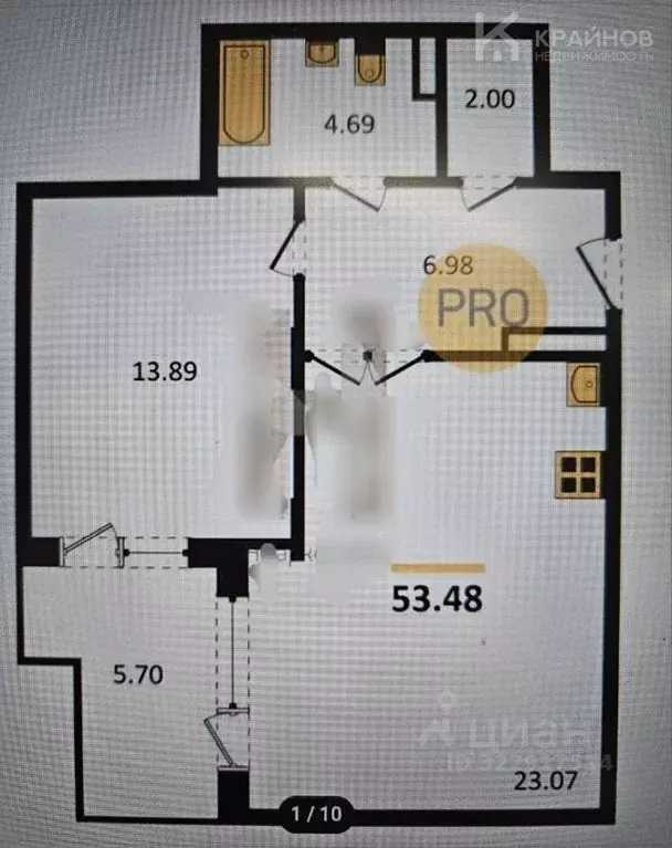 2-к кв. Воронежская область, Воронеж ул. 45-й Стрелковой Дивизии, 113 ... - Фото 1