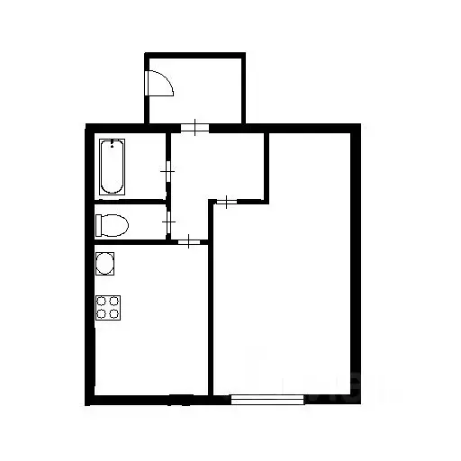 1-к кв. Новосибирская область, Новосибирск ул. Новая Заря, 40 (34.0 м) - Фото 2