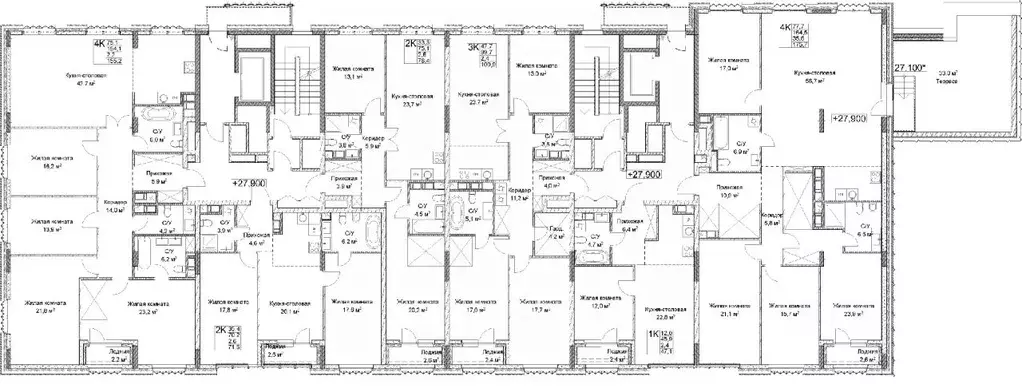 3-к кв. Нижегородская область, Нижний Новгород Ильинская ул. (100.9 м) - Фото 2
