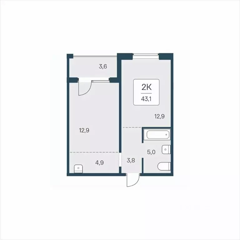 1-к кв. Новосибирская область, Новосибирск ул. Сибиряков-Гвардейцев, ... - Фото 1