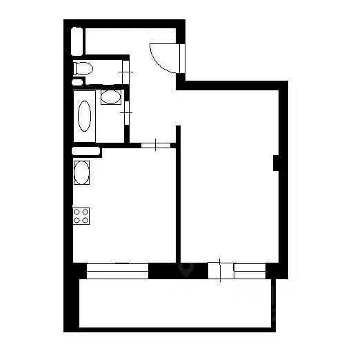 1-к кв. Санкт-Петербург Приморский просп., 62к1 (42.0 м) - Фото 2