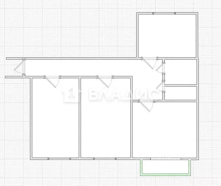 3-к кв. Пензенская область, Пенза ул. Терновского, 166 (64.0 м) - Фото 2