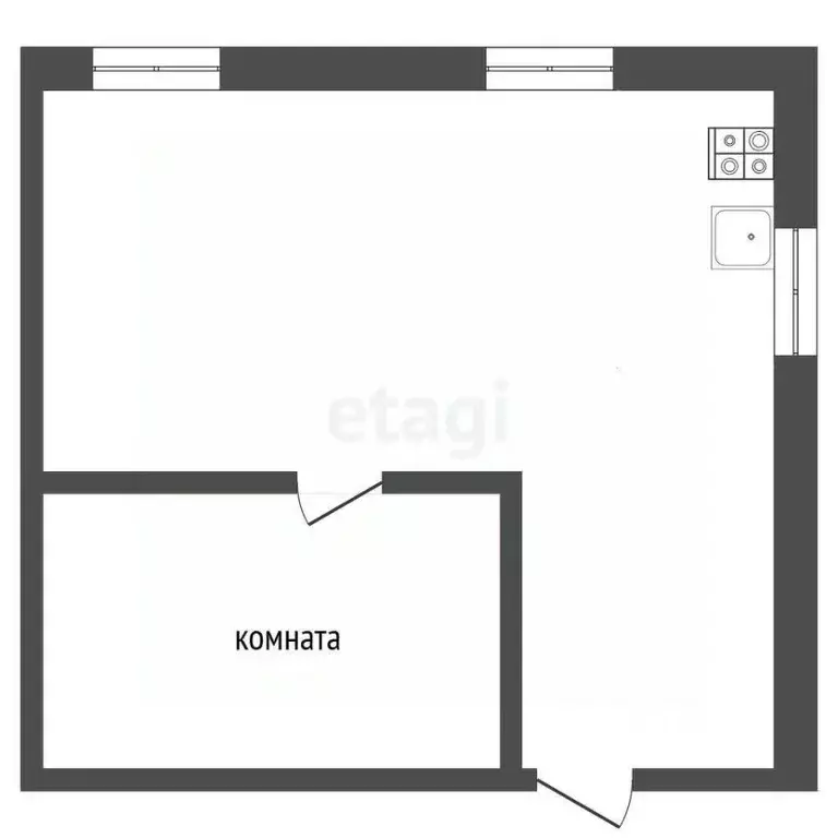Комната Ставропольский край, Ессентуки ул. Ермолова (12.8 м) - Фото 1