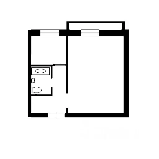 1-к кв. Тульская область, Тула ул. Кауля, 7к1 (32.5 м) - Фото 1
