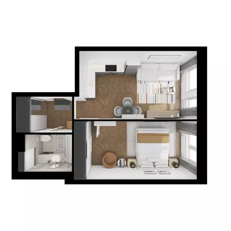 1-к кв. Московская область, Мытищи Яуза Парк жилой комплекс, к10 (39.5 ... - Фото 2