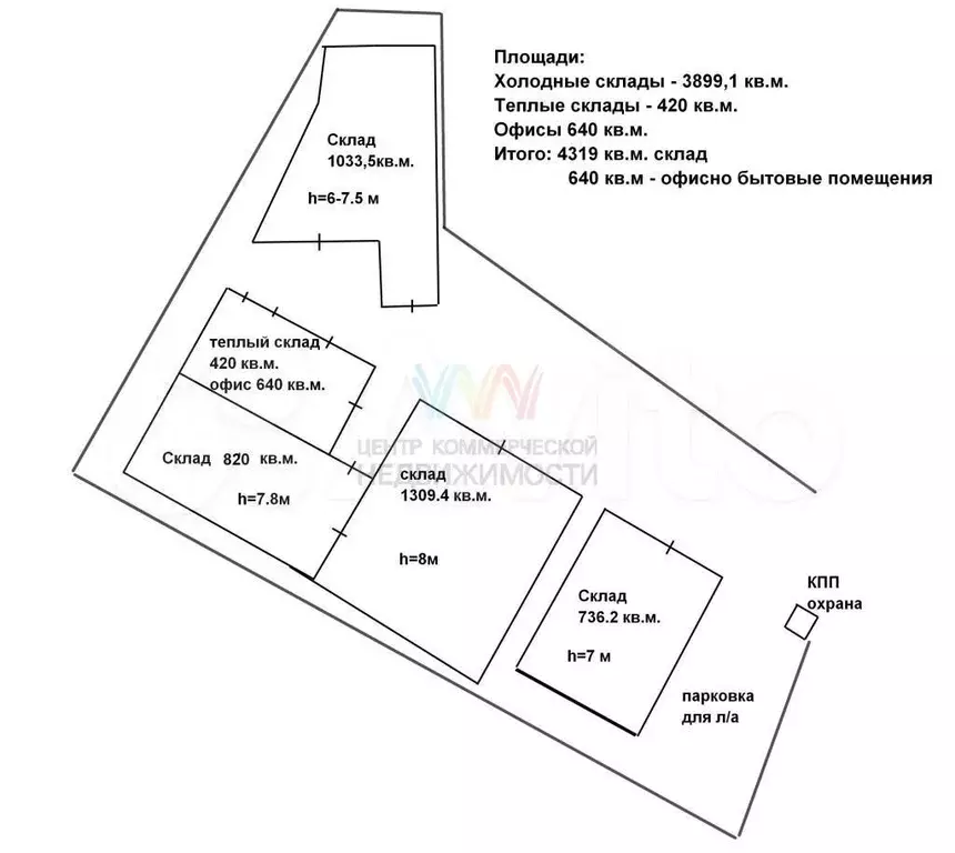 Склад 4319м на Новоженова с землей в собственности - Фото 0