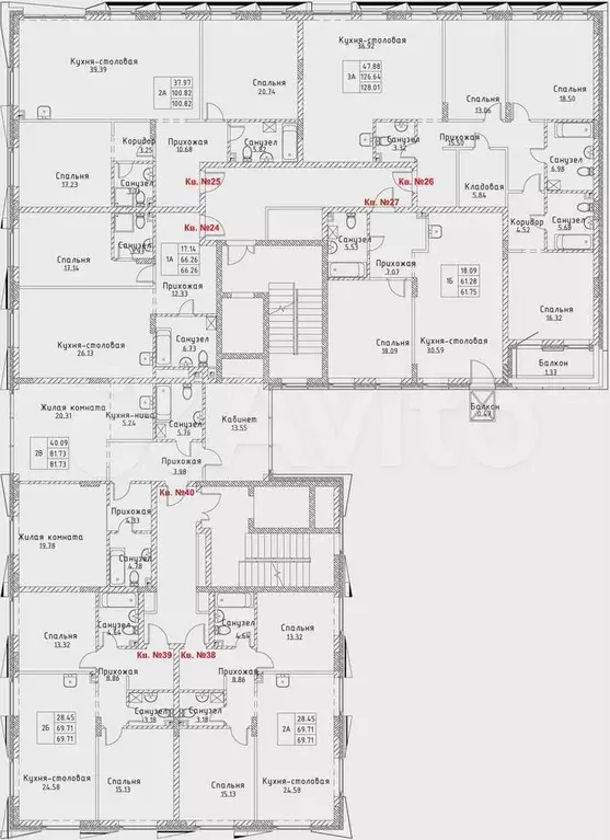 3-к. квартира, 128 м, 4/5 эт. - Фото 1