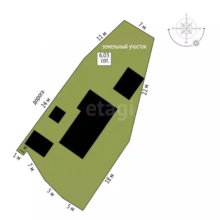 Дом в Камчатский край, Петропавловск-Камчатский Даурская ул., 4 (32 м) - Фото 2