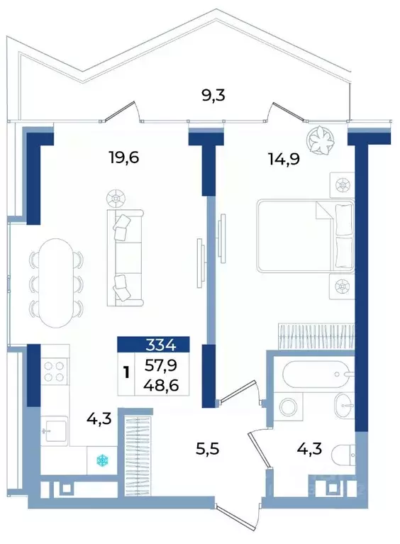 1-к кв. Крым, Алушта ул. Октябрьская, 10 (57.9 м) - Фото 1