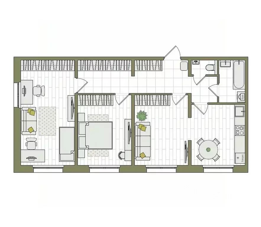 3-к кв. Кировская область, Киров ул. Чистопрудненская, 13А (76.0 м) - Фото 1