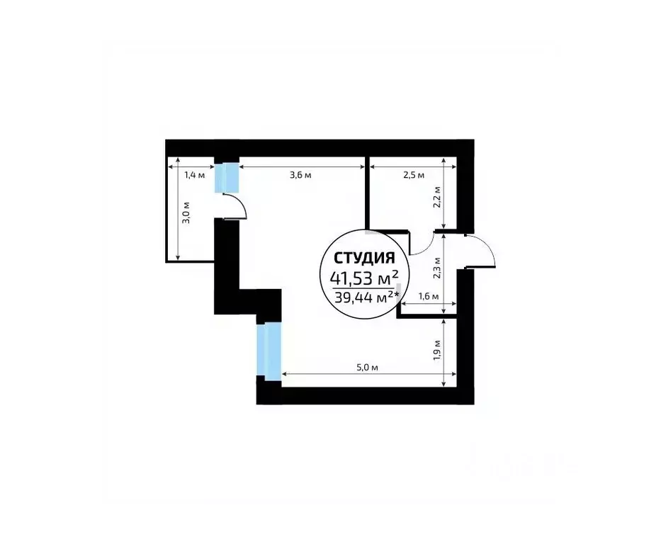 Студия Самарская область, Самара пос. Мехзавод, Новая Самара мкр,  ... - Фото 2