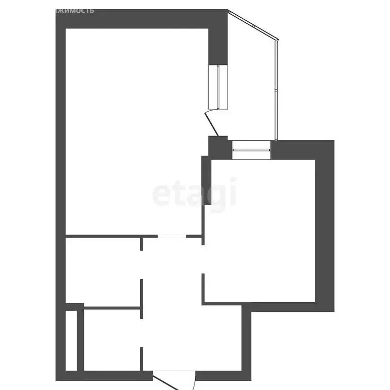 1-комнатная квартира: Воронеж, улица Перевёрткина, 1/4 (44 м) - Фото 1