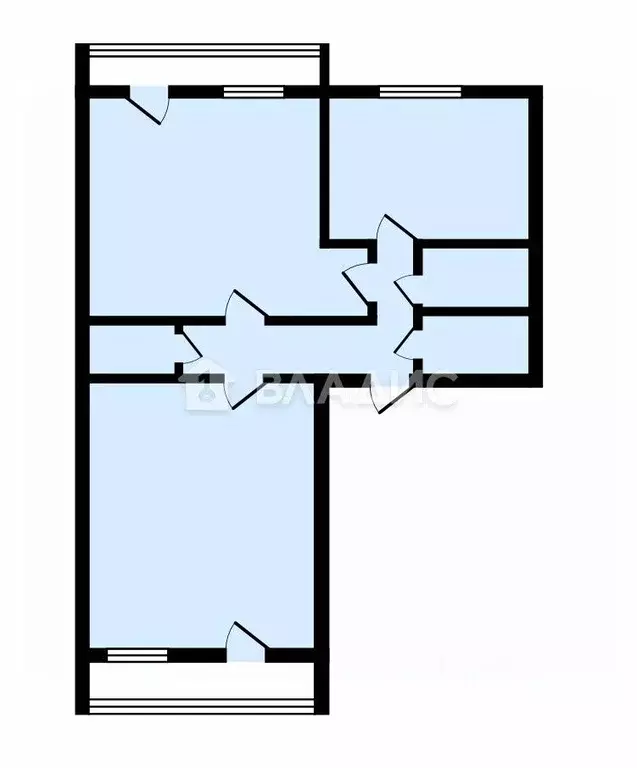 2-к кв. Московская область, Бронницы Советская ул., 112 (55.2 м) - Фото 2