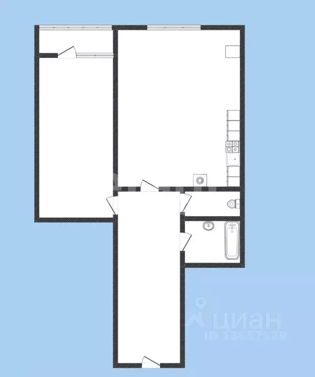 1-к кв. Иркутская область, Иркутск ул. Карла Либкнехта, 239А (37.4 м) - Фото 2