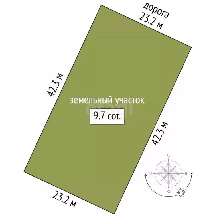 Участок в Мордовия, Лямбирский район, Берсеневское с/пос, Альтерра кп  ... - Фото 1