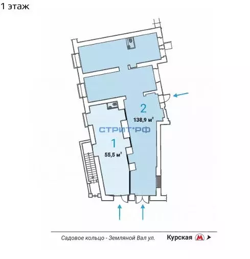 Торговая площадь в Москва ул. Земляной Вал, 23С1 (139 м) - Фото 2
