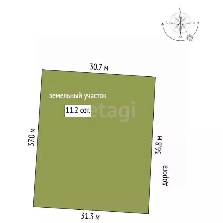 Участок в Севастополь пос. Любимовка, ул. Софьи Перовской (11.2 сот.) - Фото 2