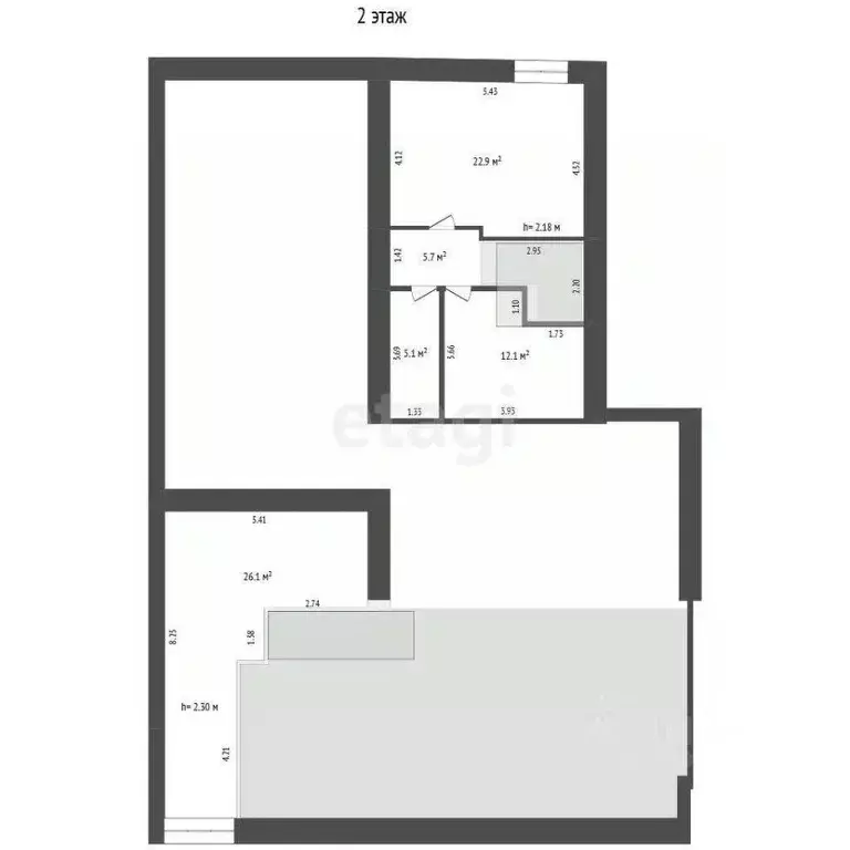 Торговая площадь в Башкортостан, Стерлитамак просп. Октября, 59 (312 ... - Фото 2