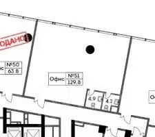 Офис в Москва Ходынский бул., 4/1 (130 м) - Фото 1