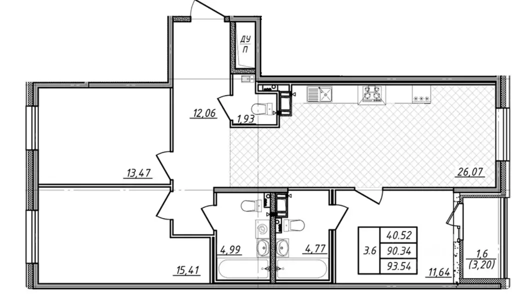 4-к кв. Санкт-Петербург Белоостровская ул., 10к2 (93.0 м) - Фото 0