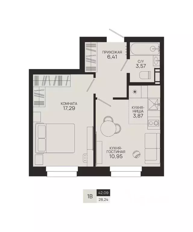 1-к кв. Ханты-Мансийский АО, Сургутский район, Федоровский городское ... - Фото 1