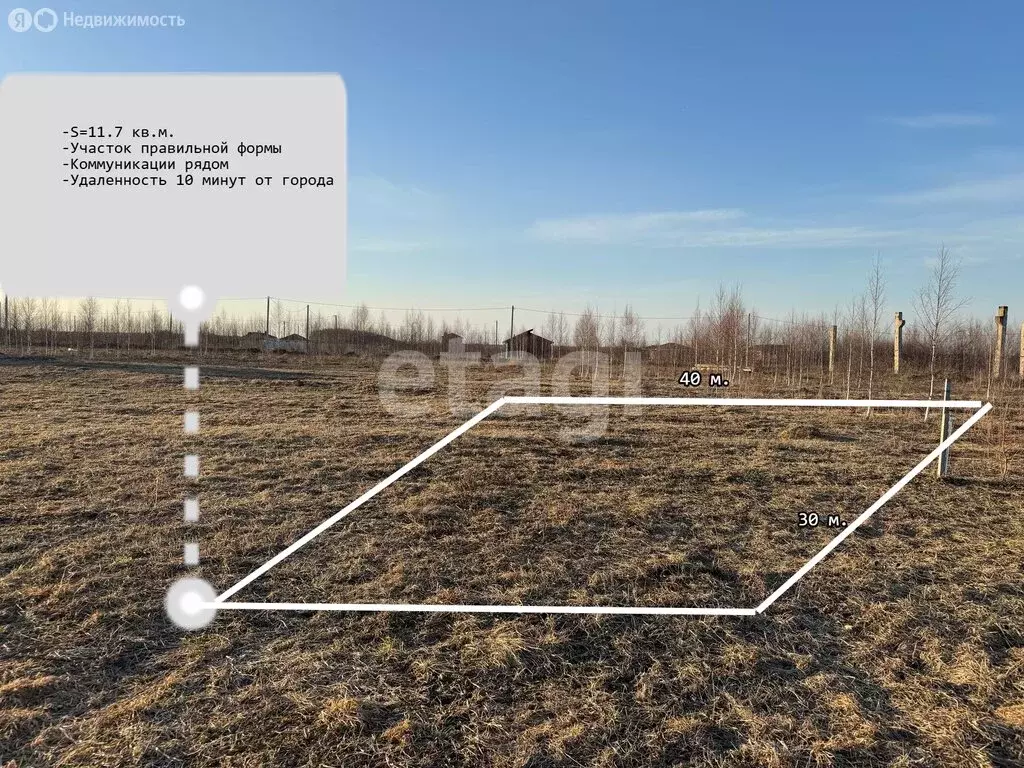 Участок в Республика Марий Эл, городской округ Йошкар-Ола, деревня ... - Фото 1