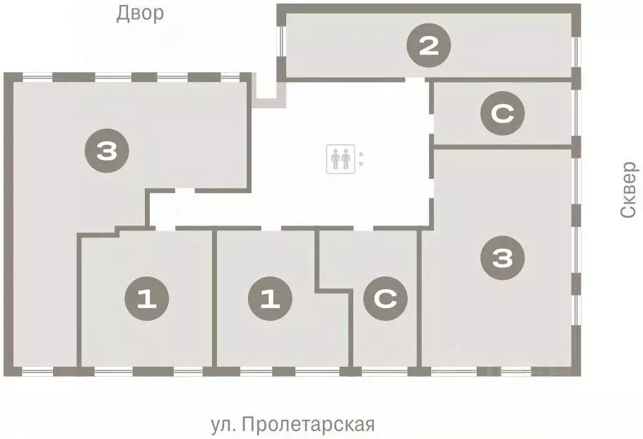 1-к кв. Курганская область, Курган Центральный жилрайон, Дом Кино ... - Фото 1