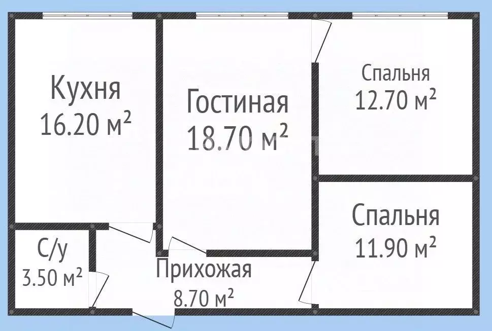 3-к кв. Дагестан, Махачкала ул. Абдулхамида Юсупова, 71к2 (72.0 м) - Фото 2