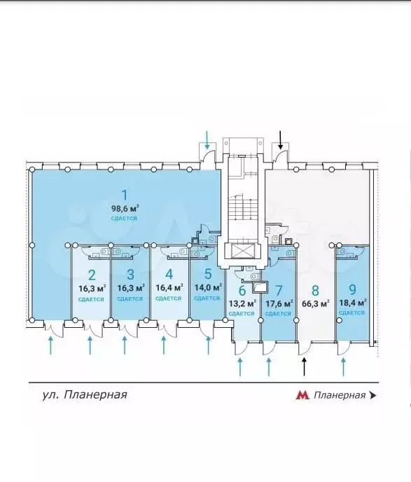 сдам помещение свободного назначения, 98.6 м - Фото 1