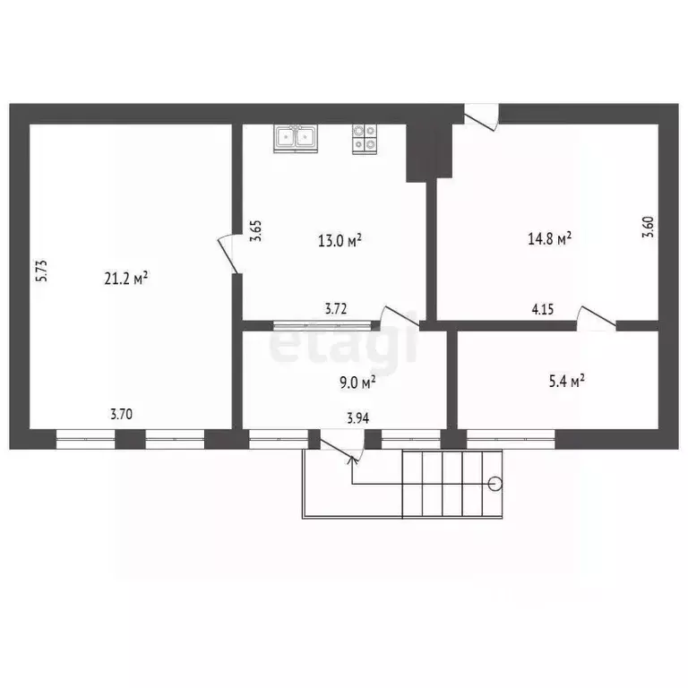 Дом в Крым, Ялта муниципальный округ, Краснокаменка пгт ул. Садовая, 4 ... - Фото 1