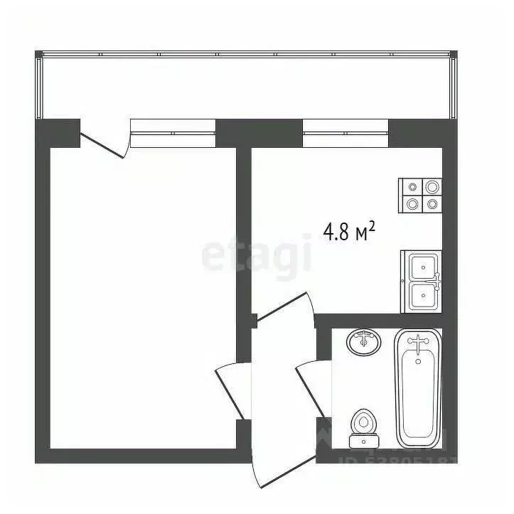 1-к кв. Ростовская область, Ростов-на-Дону ул. Миронова, 12/1 (28.7 м) - Фото 1