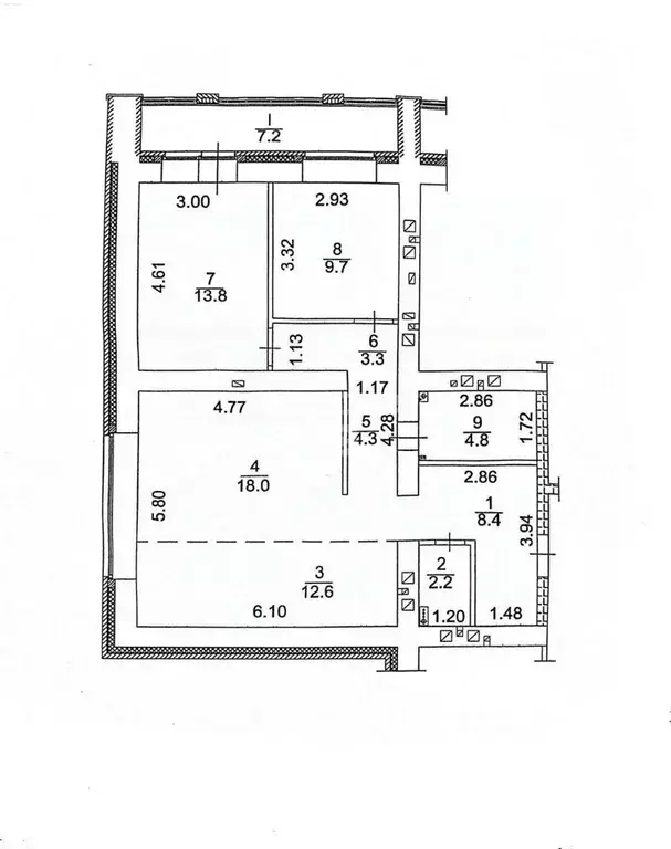 3-к кв. Томская область, Томский район, д. Кисловка, Северный мкр ул. ... - Фото 1