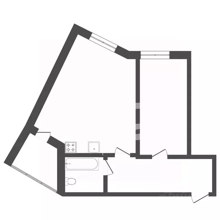 1-к кв. Тюменская область, Тюмень ул. Клары Цеткин, 61к4 (51.9 м) - Фото 1