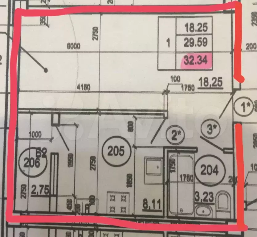 1-к. квартира, 31,9 м, 2/3 эт. - Фото 0