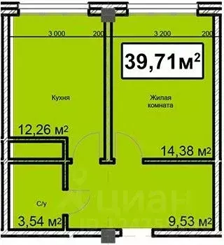 1-к кв. Ставропольский край, Ессентуки ул. Благодатная, 28 (39.71 м) - Фото 0