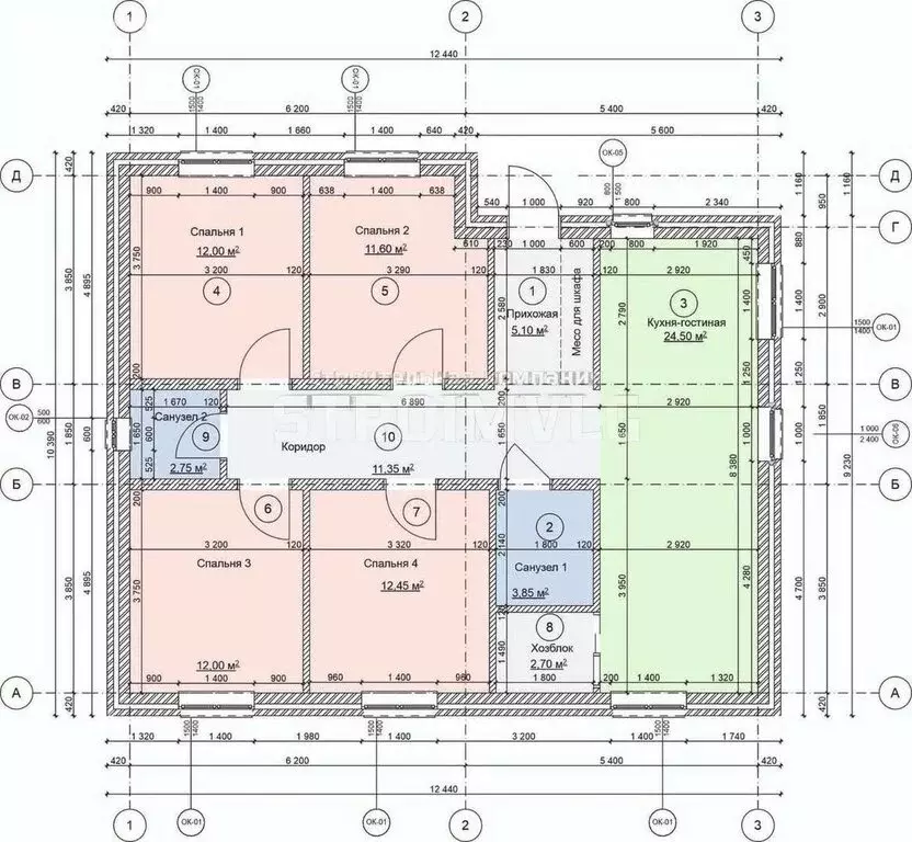 Дом в Волгоград, территория посёлок Горная Поляна, улица Ивана ... - Фото 1