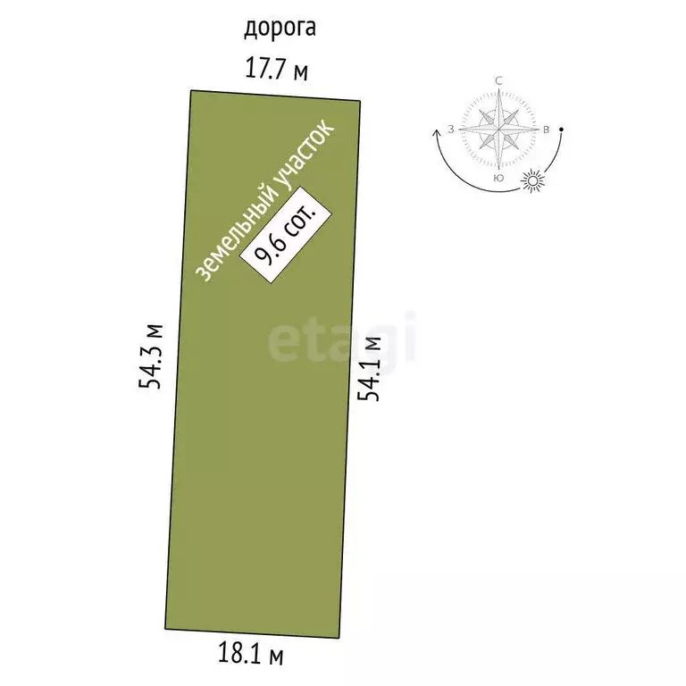 Участок в Феодосия, Казацкая улица (9.6 м) - Фото 1