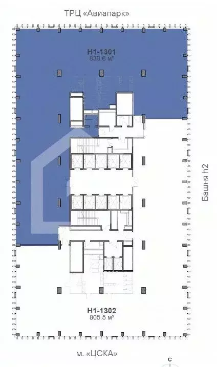 Помещение свободного назначения в Москва Ходынский бул., 6с1 (831 м) - Фото 2