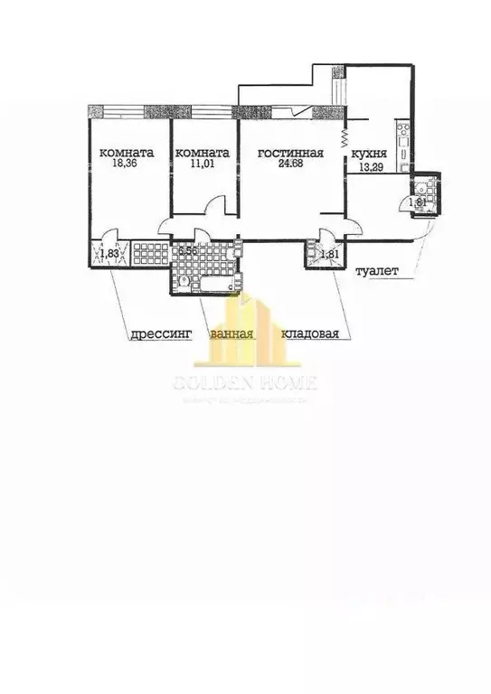 3-к кв. Санкт-Петербург аллея Поликарпова, 2 (91.1 м) - Фото 2