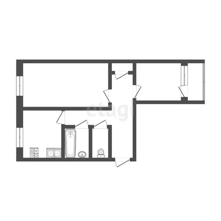 2-комнатная квартира: Златоуст, проспект Мира, 24 (48.7 м) - Фото 1