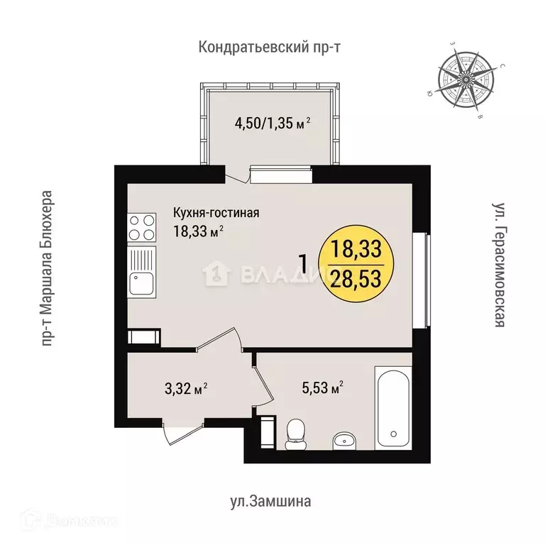 Продаётся квартира-студия, 29 м - Фото 0