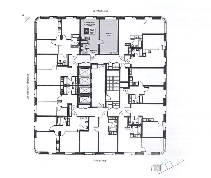 2-к кв. Москва Инноватор жилой комплекс, кА (55.0 м) - Фото 1